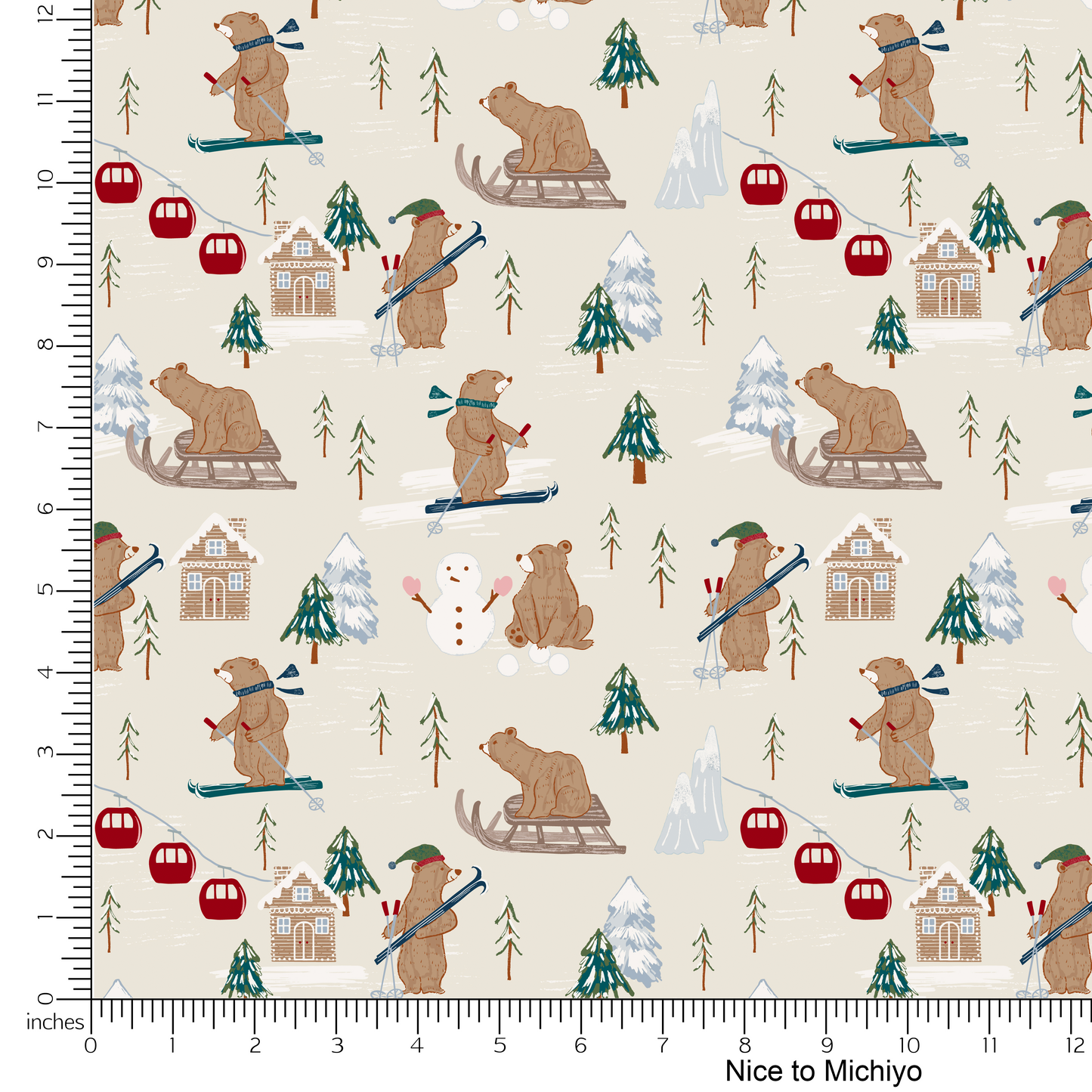 Alpine Ski Bear