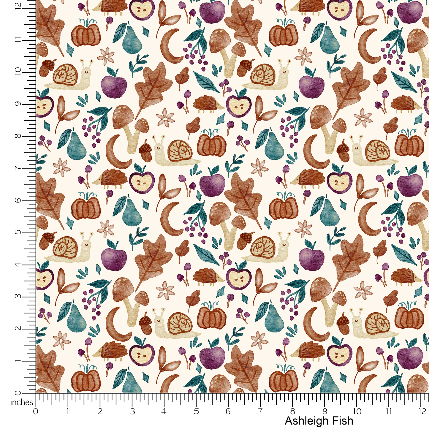 Autumn forest floor