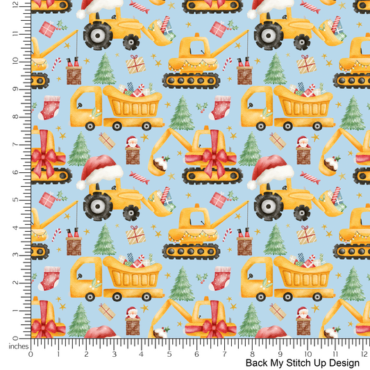 Christmas Construction- Back My Stitch Up Design