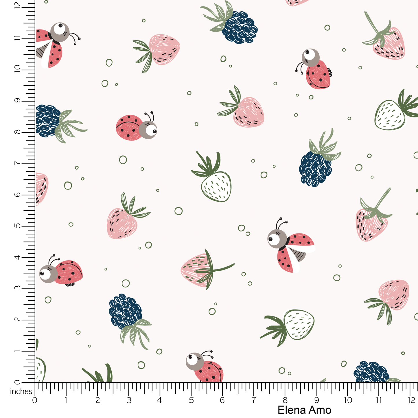 Berries and Ladybugs