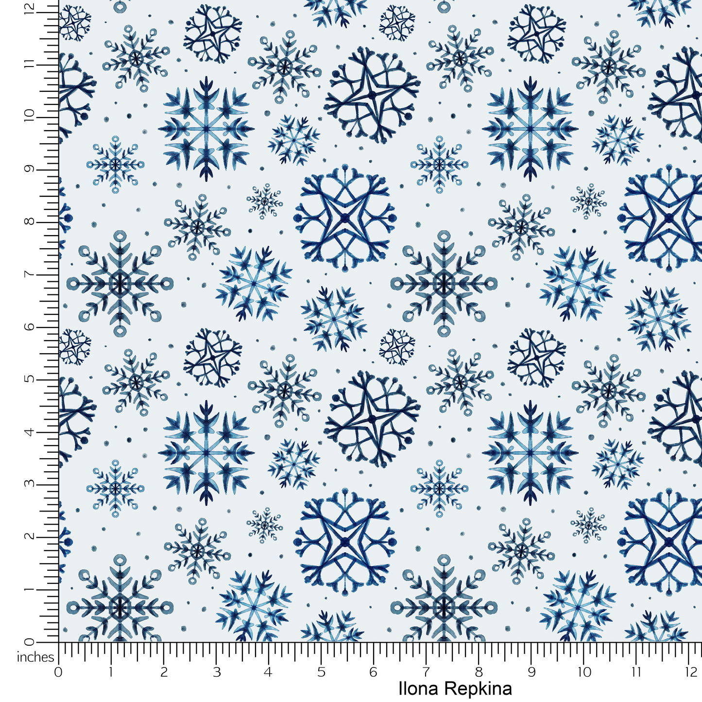 Watercolor Snowflakes