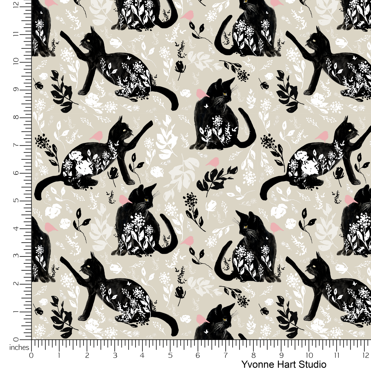 Floral Kittens-Yvonne Hart Studio