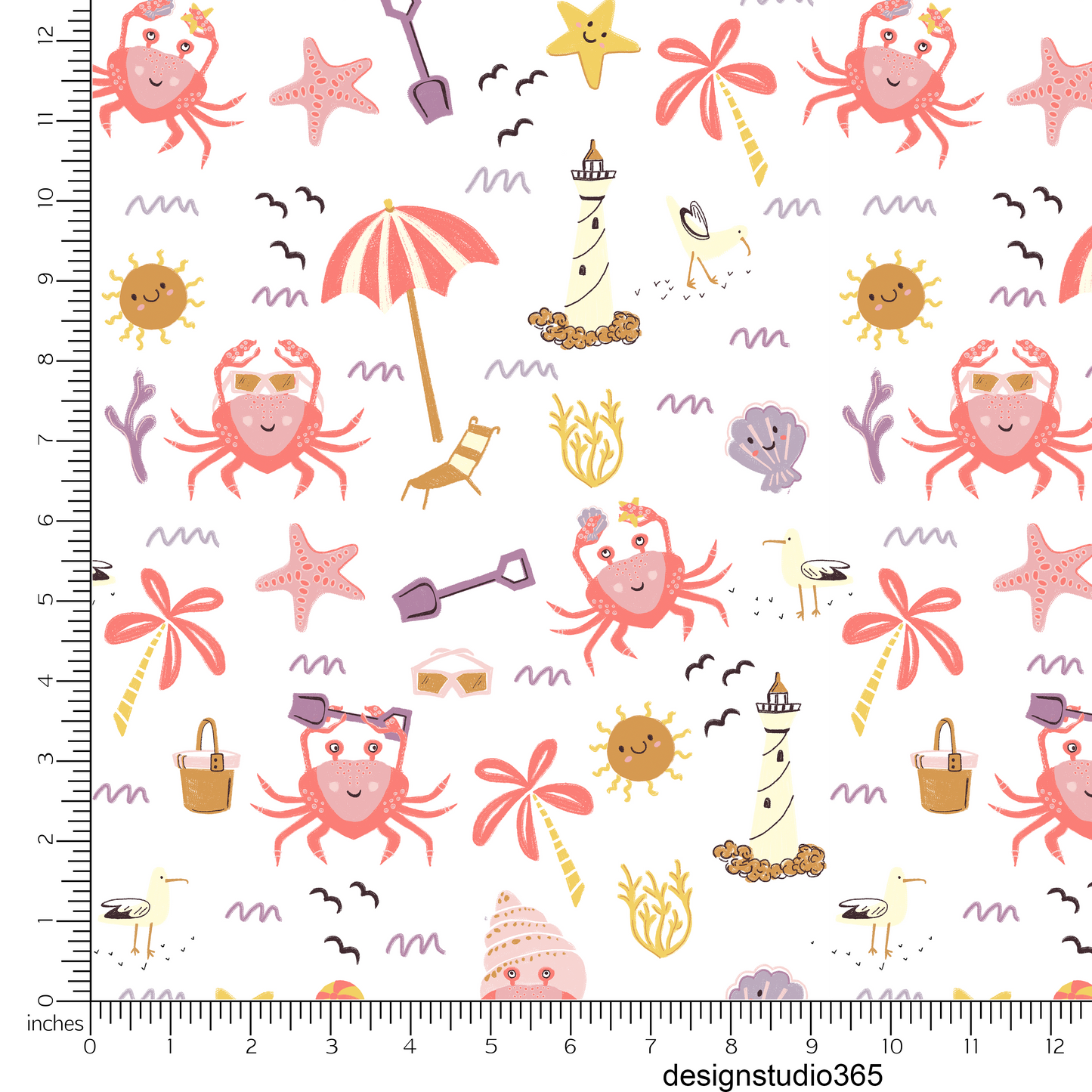 Crabby Beach Fun-Design studio365