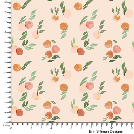 Sweet Peaches and Cream Watercolor