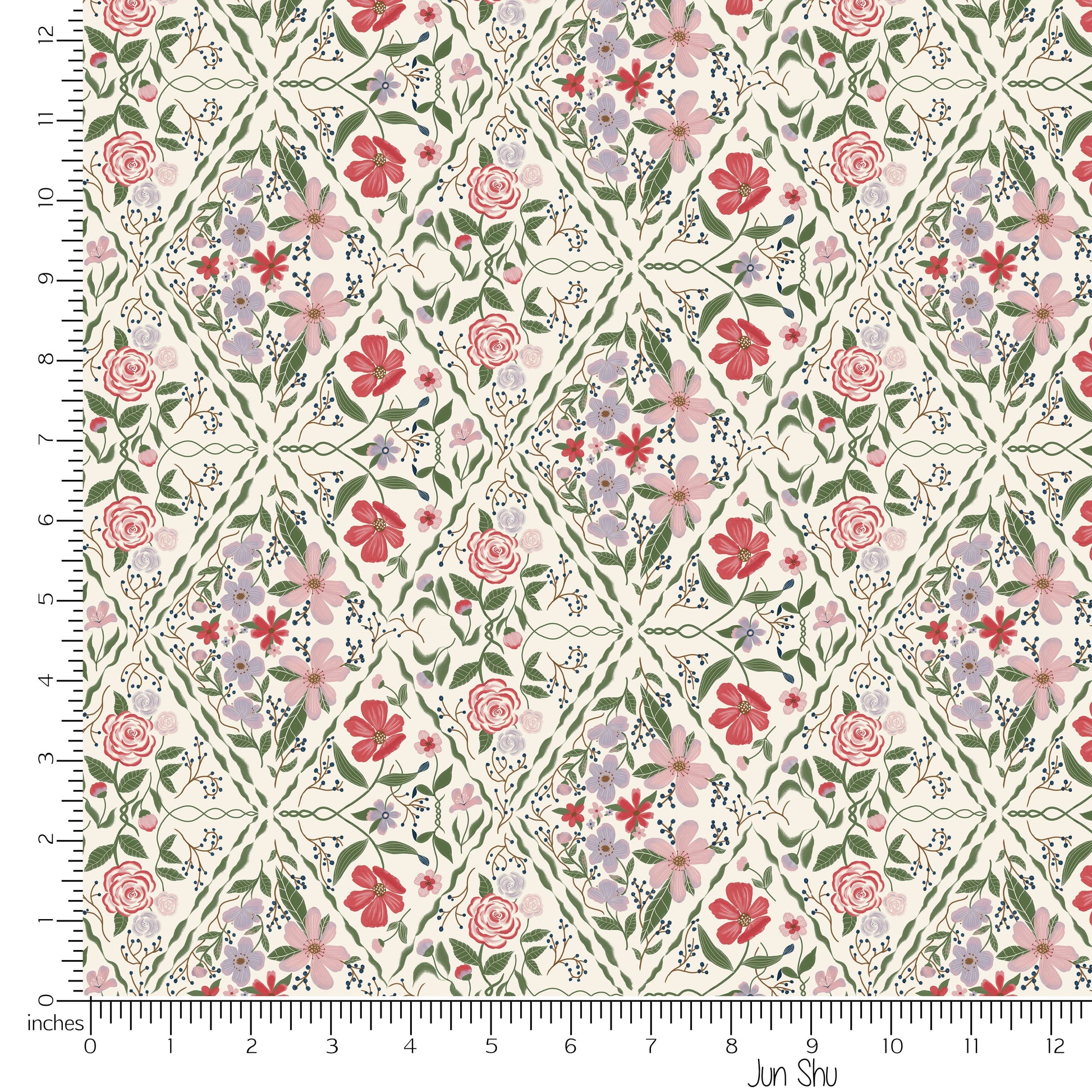 Symmerty Diamonds Floral